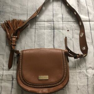 Polling Brown Crossbody Bag